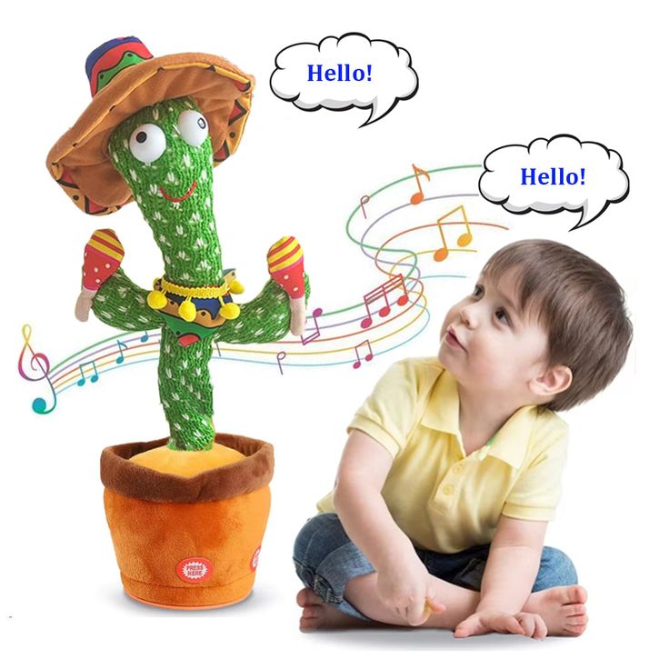 Talking Cactus Singing Toy with Music & Dance