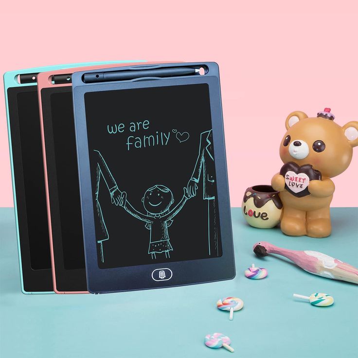 LCD Kids Digital Writing & Drawing Pad – Colorful Reusable E-Slate Board